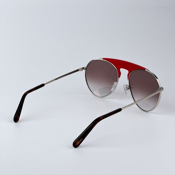 Loewe Women BRAND NEW Sunglasses LW40005U 33G Red Leather Brown Gradient Pilot main image 6